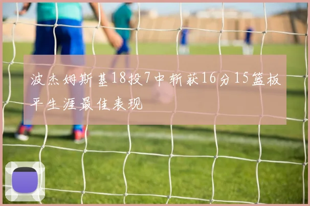 波杰姆斯基18投7中斩获16分15篮板平生涯最佳表现